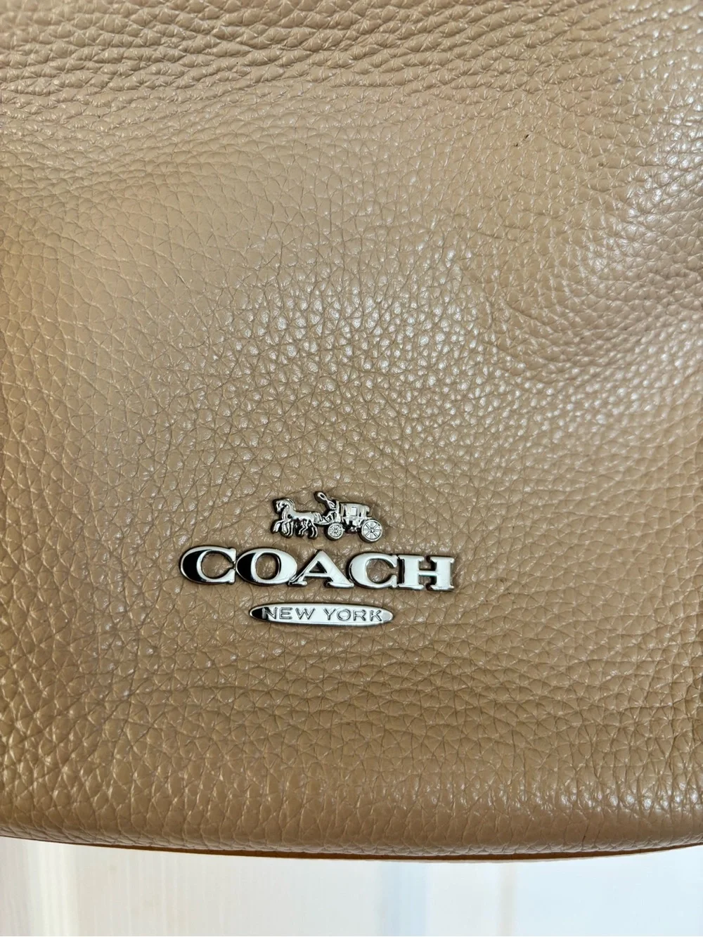 Coach CH508 Pebbled Leather Hobo Bag